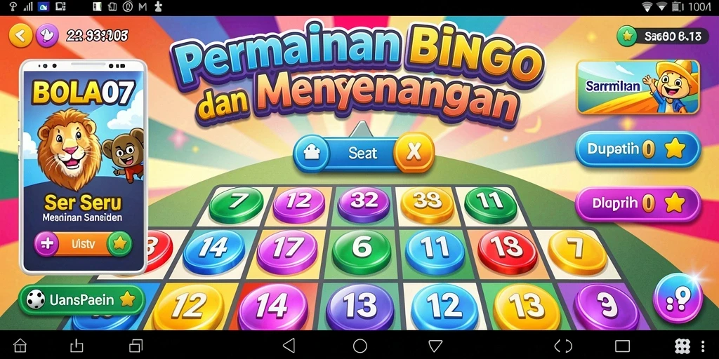 Tampilan gameplay BOLA07 yang seru dan interaktif.