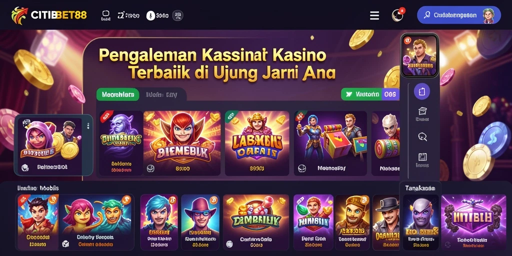 Gameplay menakjubkan dari aplikasi Kasino CITIBET88.