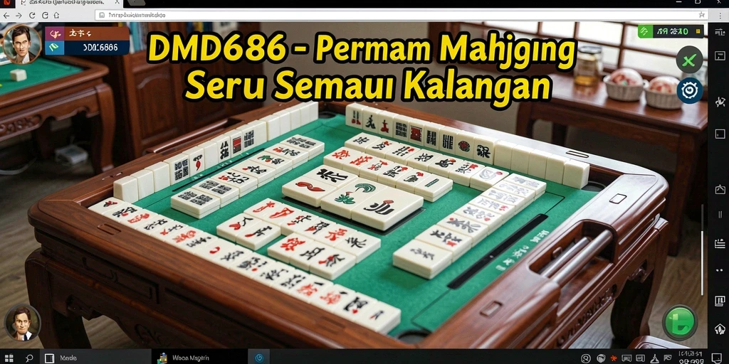 Screenshot DMD686 menampilkan gameplay Mahjong yang seru dan menantang.