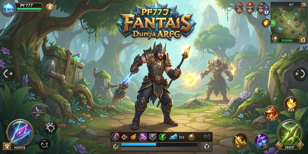 Screenshot PF777 menunjukkan aksi pertarungan seru dalam dunia ARPG.