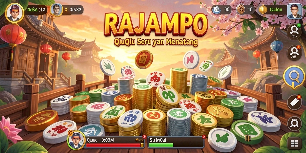Tampilan gameplay QiuQiu yang memikat di RAJAMPO.