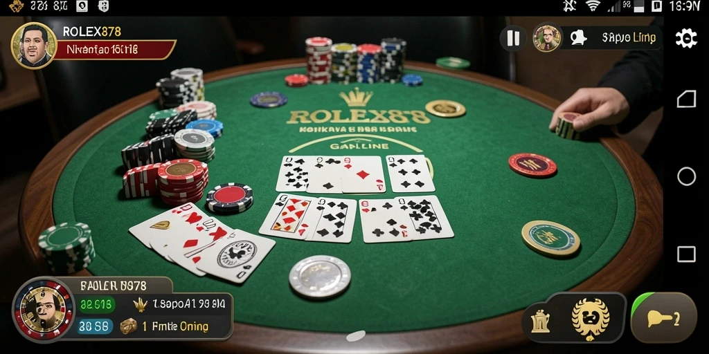Tampilan gameplay seru dan menantang di ROLEX878.