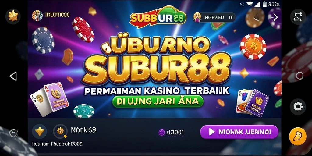 Tampilan gameplay menarik dari SUBUR88 dengan berbagai pilihan permainan Kasino.