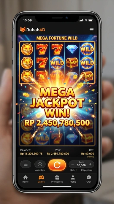 Screenshot tampilan utama aplikasi rubah4d.